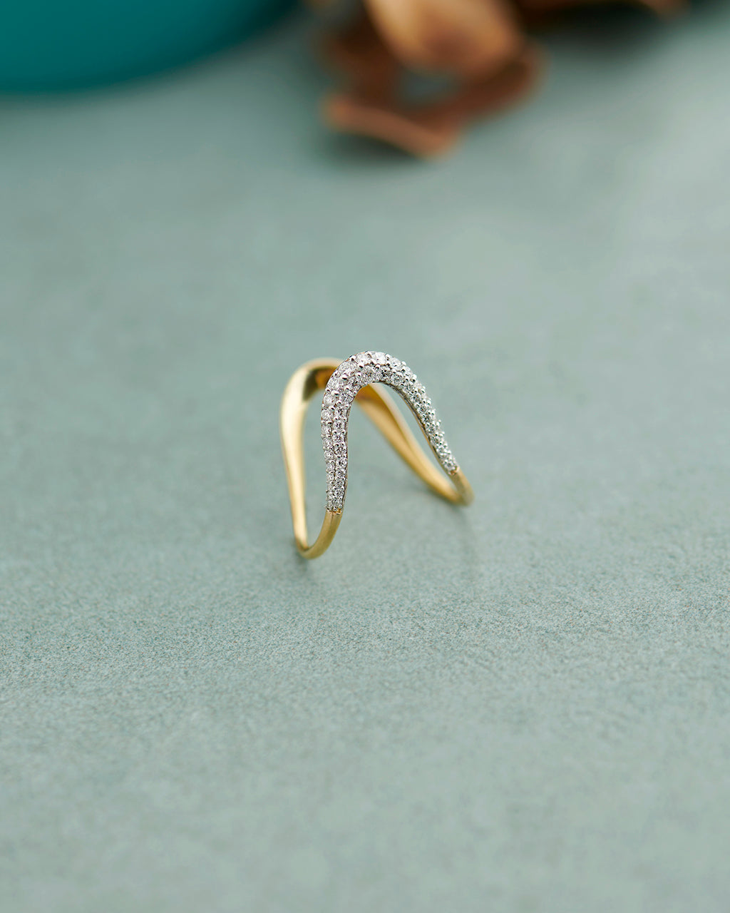 Vanki Pave Diamond Ring, 10K Solid Gold, 1/3 ct Lab Grown Diamond-6