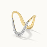 Vanki Pave Diamond Ring, 10K Solid Gold, 1/3 ct Lab Grown Diamond-8