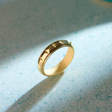 Stackable Pyramid Band, 14K Solid Gold-6