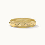 Stackable Pyramid Band, 14K Solid Gold-3