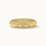 Stackable Pyramid Band, 14K Solid Gold-3