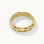 Stackable Pyramid Band, 14K Gold Vermeil-8