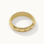 Stackable Pyramid Band, 14K Solid Gold-8