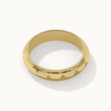 Stackable Pyramid Band, 14K Solid Gold-8