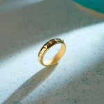 Stackable Pyramid Band, 14K Solid Gold-1