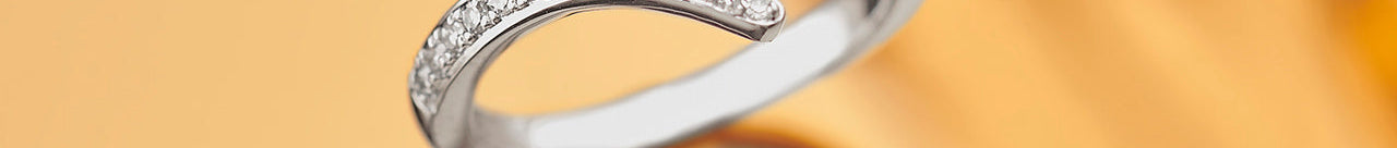 Open Wrap Diamond Band, Sterling Silver, 1/5 ct Lab Grown Diamond-1