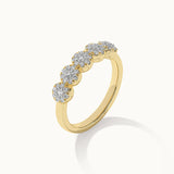 Five Stone Diamond Band, 14K Solid Gold, 3/8 ct Lab Grown Diamond-6