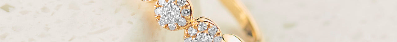 Five Stone Diamond Band, 14K Gold Vermeil, 3/8 ct Lab Grown Diamond-1