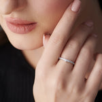 Tiara Stackable Diamond Band, Sterling Silver, 1/3 ct Lab Grown Diamond-5