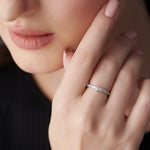 Tiara Stackable Diamond Band, 14K Solid Gold, 1/3 ct Lab Grown Diamond-5
