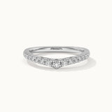 Tiara Stackable Diamond Band, Sterling Silver, 1/3 ct Lab Grown Diamond-3