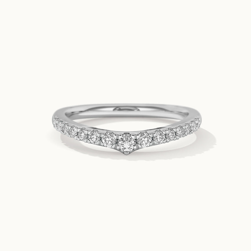 Tiara Stackable Diamond Band, Sterling Silver, 1/3 ct Lab Grown Diamond-3