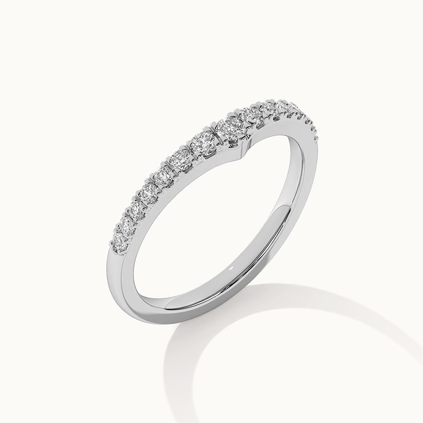 Tiara Stackable Diamond Band, 14K Solid Gold, 1/3 ct Lab Grown Diamond-6