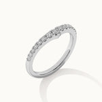 Tiara Stackable Diamond Band, Sterling Silver, 1/3 ct Lab Grown Diamond-6