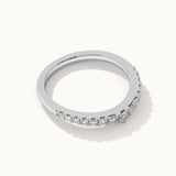 Tiara Stackable Diamond Band, Sterling Silver, 1/3 ct Lab Grown Diamond-7