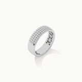 Elegant Half Eternity Band, 10K Solid Gold, 1/2 ct Lab Grown Diamond-1
