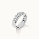 Elegant Half Eternity Band, 10K Solid Gold, 1/2 ct Lab Grown Diamond-9