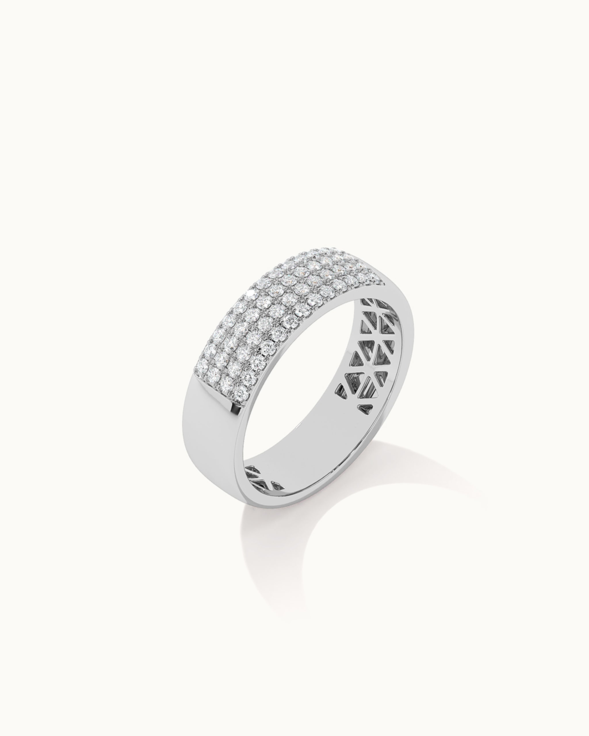 Elegant Half Eternity Band, 10K Solid Gold, 1/2 ct Lab Grown Diamond-9