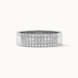 Elegant Half Eternity Band, 10K Solid Gold, 1/2 ct Lab Grown Diamond-7
