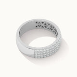 Elegant Half Eternity Band, 10K Solid Gold, 1/2 ct Lab Grown Diamond-6