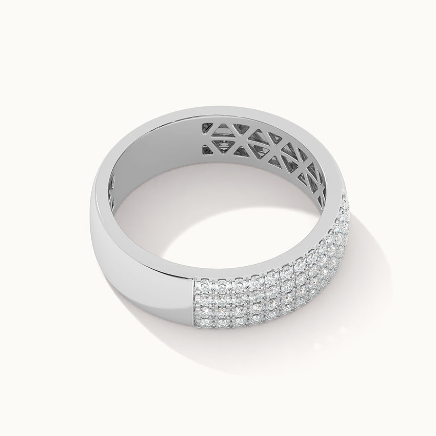Elegant Half Eternity Band, 10K Solid Gold, 1/2 ct Lab Grown Diamond-6