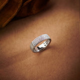Elegant Half Eternity Band, 10K Solid Gold, 1/2 ct Lab Grown Diamond-2