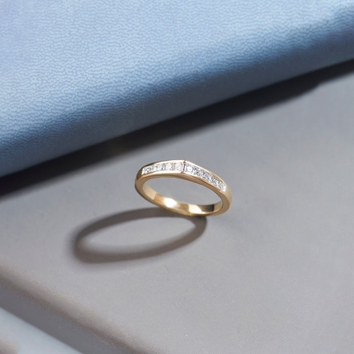 Peak Diamond Ring, 14K Gold Vermeil, 1/3 ct Lab Grown Diamond-1