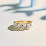 Statement Faceted Band, 14K Gold Vermeil, 1/2 ct Lab Grown Diamond-6