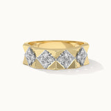 Statement Faceted Band
