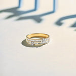 Double Row Diamond Band, 14K Solid Gold, 1/2 ct Lab Grown Diamond-1