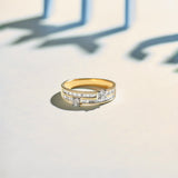 Double Row Diamond Band, 14K Solid Gold, 1/2 ct Lab Grown Diamond-1