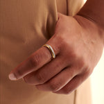 Cushion Diamond Band, 14K Gold Vermeil, 1/4 ct Lab Grown Diamond-2