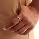 Cushion Diamond Band, 14K Gold Vermeil, 1/4 ct Lab Grown Diamond-2