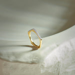 Peak Diamond Band, 14K Solid Gold, 1/5 ct Lab Grown Diamond-1