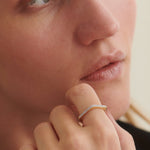Peak Diamond Band, 14K Gold Vermeil, 1/5 ct Lab Grown Diamond-2