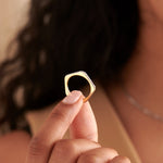 Peak Diamond Band, 14K Gold Vermeil, 1/5 ct Lab Grown Diamond-5