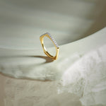 Peak Diamond Band, 14K Gold Vermeil, 1/5 ct Lab Grown Diamond-6