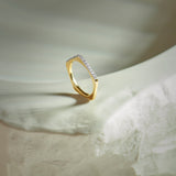 Peak Diamond Band, 14K Gold Vermeil, 1/5 ct Lab Grown Diamond-6