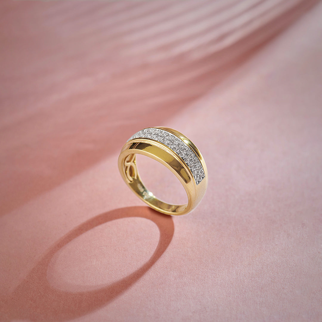 Statement Diamond Band, 14K Solid Gold, 1/2 ct Lab Grown Diamond-1