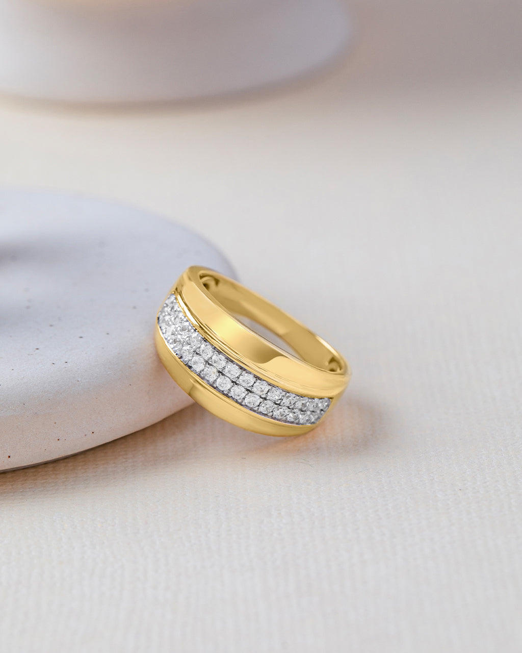 Statement Diamond Band, 14K Solid Gold, 1/2 ct Lab Grown Diamond-5