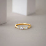 Diamond Stacker Band, 14K Solid Gold, 1/3 ct Lab Grown Diamond-5