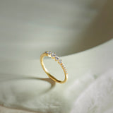Diamond Stacker Band, 14K Solid Gold, 1/3 ct Lab Grown Diamond-6