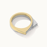 Two-Tone Duo Band, 14K Gold Vermeil, 1/3 ct Lab Grown Diamond-7