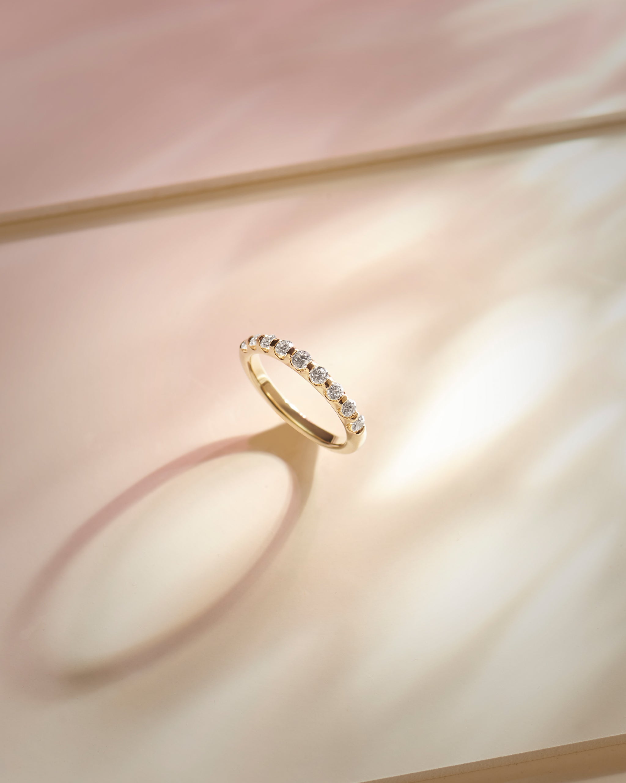 Bar Eternity Diamond Band, 10K Solid Gold, 1/2 ct Lab Grown Diamond-5