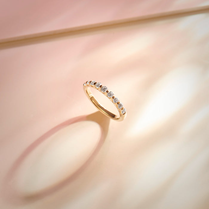 Bar Eternity Diamond Band, 10K Solid Gold, 1/2 ct Lab Grown Diamond-1