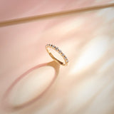 Bar Eternity Diamond Band, 10K Solid Gold, 1/2 ct Lab Grown Diamond-1