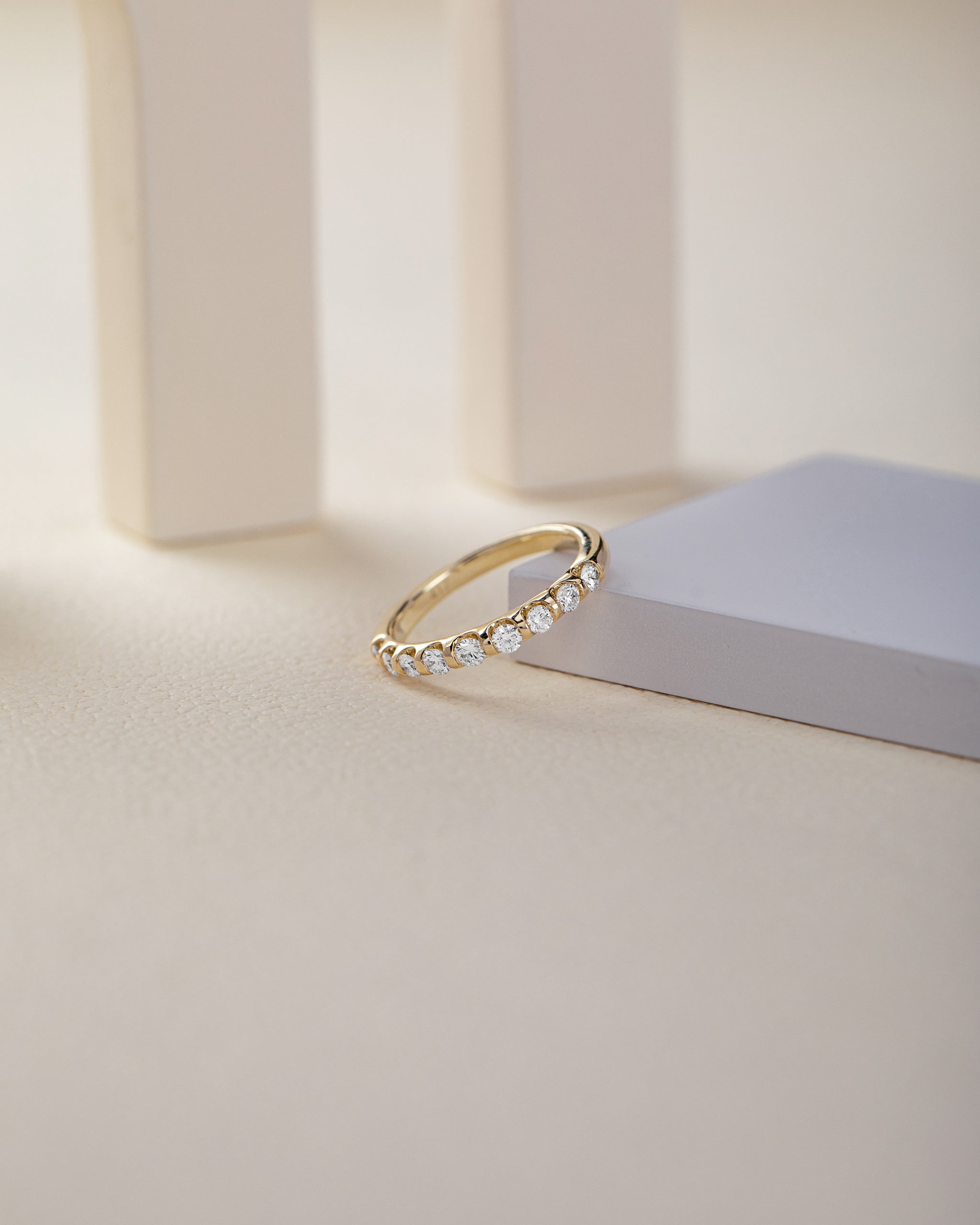 Bar Eternity Diamond Band, 10K Solid Gold, 1/2 ct Lab Grown Diamond-4