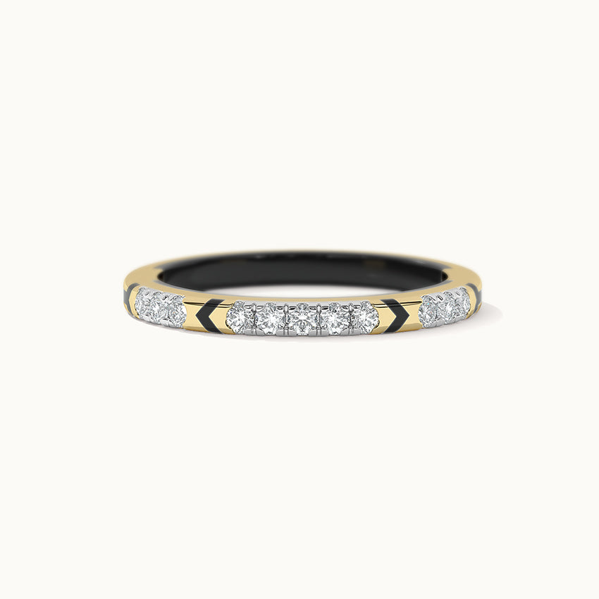 Cera Diamond Band, 14K Solid Gold, 1/5 ct Lab Grown Diamond-3