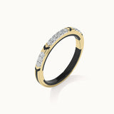 Cera Diamond Band, 14K Solid Gold, 1/5 ct Lab Grown Diamond-6