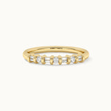 Baguette & Round Stackable Band